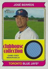 Jose Berrios #CCR-JB Baseball Cards 2023 Topps Heritage Clubhouse Collection Relics High Number Prices