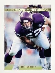 Jeff Christy [Gold] Football Cards 1995 Upper Deck Special Edition Prices