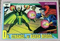Dr. Strange vs. Baron Mordo #110 Marvel 1991 Universe Prices