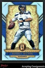 Russell Wilson [Platinum] Football Cards 2017 Panini Gold Standard Prices