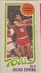 Julius Erving Single Panel Basketball Cards 1980 Topps Prices