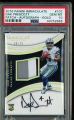 Dak Prescott [Patch Autograph Gold] #107 Football Cards 2016 Panini Immaculate Prices