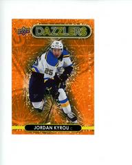 Jordan Kyrou [Orange] #DZ-139 Hockey Cards 2021 Upper Deck Dazzlers Prices