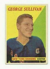 George Sullivan #48 Hockey Cards 1958 Topps Prices