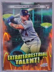 Francisco Alvarez [Orange Galactic] Baseball Cards 2023 Topps Cosmic Chrome Extraterrestrial Talent Prices