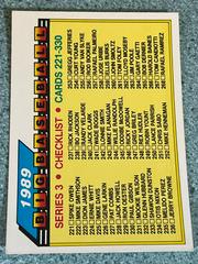 Checklist [221-330] #327 Baseball Cards 1989 Topps Big Prices