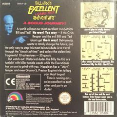 Bill And Ted'S Excellent Adventure - Back | Bill and Ted's Excellent Adventure GameBoy