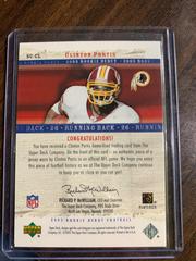 Back | Clinton Portis Football Cards 2005 Upper Deck Rookie Debut Sunday Swatches