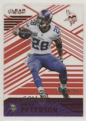 Adrian Peterson [Red] #39 Football Cards 2016 Panini Clear Vision Prices