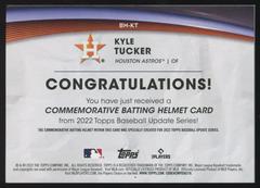 Back | Kyle Tucker Baseball Cards 2022 Topps Update Batting Relics