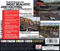 Back Cover | Andretti Racing [Greatest Hits] Playstation