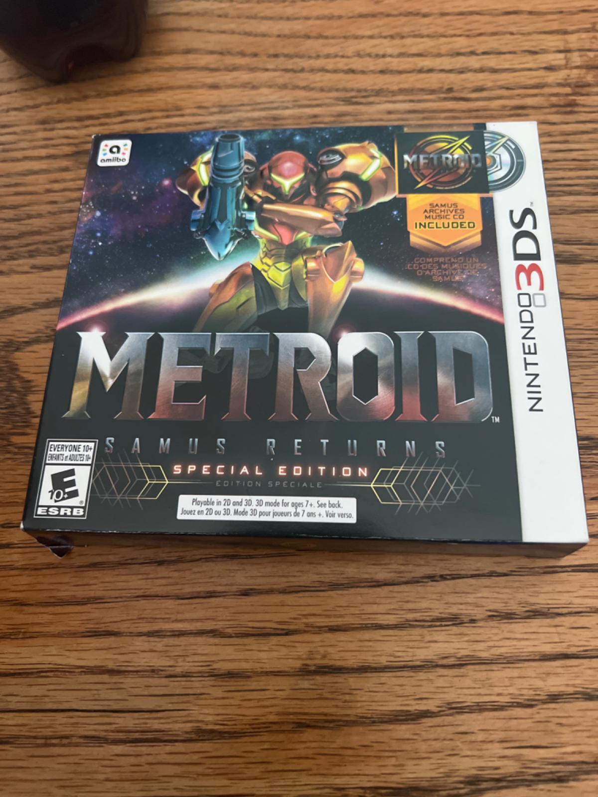 Metroid Samus Returns [Special Edition] New Item, Box, and Manual