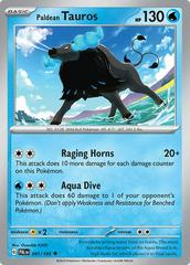 Paldean Tauros #41 Pokemon Paldea Evolved Prices