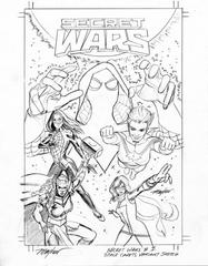 Secret Wars [Space Cadets Sketch] Comic Books Secret Wars Prices