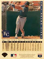 Rear | Chris Gwynn [Silver Signature] Baseball Cards 1994 Collector's Choice