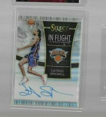 Latrell Sprewell #IF-LSP Basketball Cards 2018 Panini Select in Flight Signatures Prices
