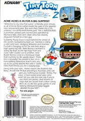Tiny Toon Adventures 2 - Back | Tiny Toon Adventures 2 Trouble in Wackyland NES