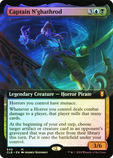 Captain N'Ghathrod [Extended Art Foil] #640 Magic Commander Legends: Battle for Baldur's Gate