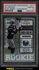 Dez Bryant [Blue Jersey Autograph] #211 Football Cards 2010 Playoff Contenders Prices
