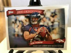 Tim Tebow #PP2 Football Cards 2010 Topps Peak Performance Prices