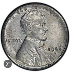 1944 D [STEEL] Coins Lincoln Wheat Penny Prices