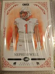 Nephi Sewell #VFNS Football Cards 2022 Onyx Vintage Prices