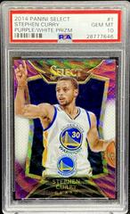 Stephen Curry [Purple, White Prizm] #1 Basketball Cards 2014 Panini Select Prices
