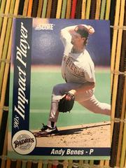 Andy Benes #88 Baseball Cards 1992 Score Impact Players Prices