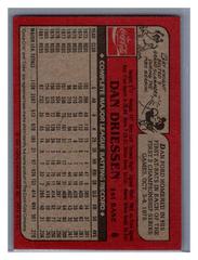 Back | Dan Driessen Baseball Cards 1982 Coca Cola