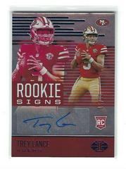 Trey Lance [Blue] #RS-TRL Football Cards 2021 Panini Illusions Rookie Signs Autographs Prices