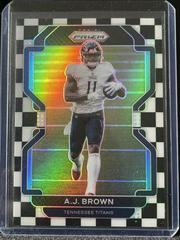 A. J. Brown [Black and White Checker Prizm] #1 Football Cards 2021 Panini Prizm Prices