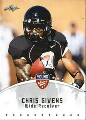 Chris Givens #18 Football Cards 2012 Leaf Young Stars Prices
