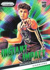 Brandin Podziemski [Green] #25 Basketball Cards 2023 Panini Prizm Instant Impact Prices