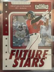 Kristian Robinson #FS-KR Baseball Cards 2021 Panini Contenders Future Stars Prices