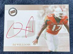 D.J. Williams [Bronze Red ink] Football Cards 2004 Press Pass Autograph Prices
