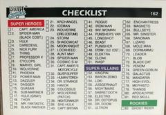 Checklist Marvel 1990 Universe Prices