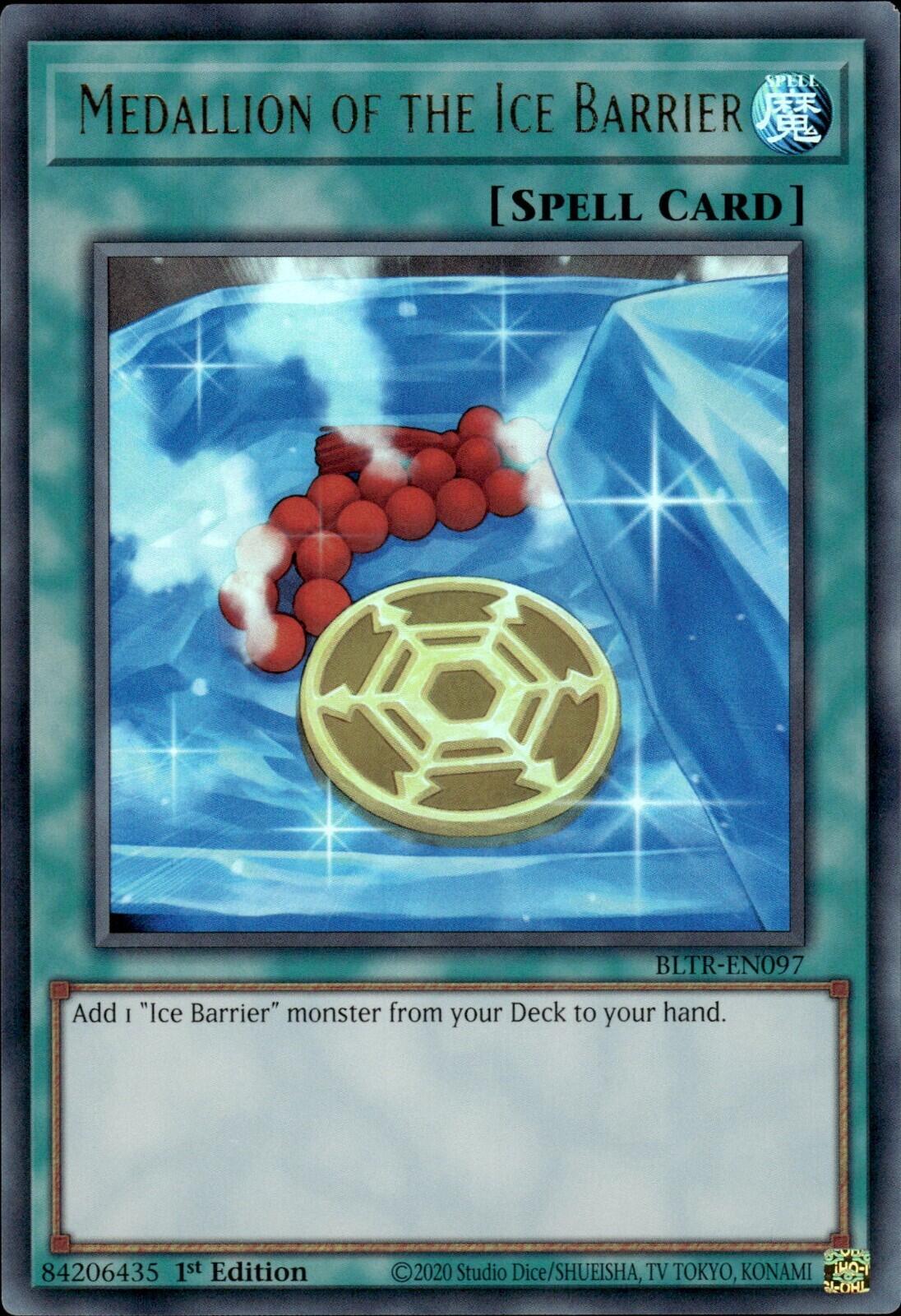 Medallion of the Ice Barrier BLTR-EN097 YuGiOh Battles of Legend: Terminal Revenge