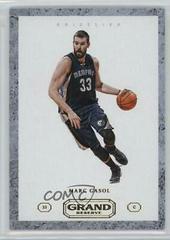 Marc Gasol #18 Basketball Cards 2016 Panini Grand Reserve Prices