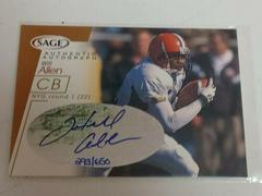 Will Allen [Bronze] #A1 Football Cards 2001 Sage Autographs Prices