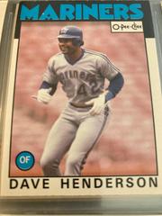 Dave Henderson #221 Baseball Cards 1986 O Pee Chee Prices