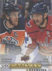 Connor McDavid, Alex Ovechkin Hockey Cards 2019 Upper Deck Canvas Prices