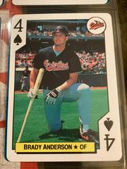 Brady Anderson [4 of Spades] Baseball Cards 1992 U.S. Playing Card All Stars Prices