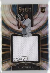 Eury Perez [Silver] Baseball Cards 2023 Panini Select Rookie Jumbo Swatch Prices