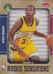 Kevin Durant Basketball Cards 2007 Fleer Rookie Sensations Prices