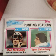 Punting Leaders [P.McInally, T.Skladany] #262 Football Cards 1982 Topps Prices