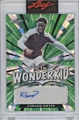 Kamarai Swyer [Green Crystal] Soccer Cards 2022 Leaf Metal Wonderkid Autographs Prices