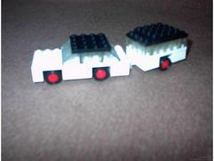 LEGO Set | White Car and Camper LEGO LEGOLAND