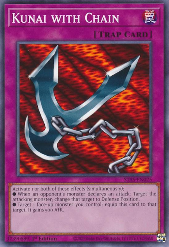 Kunai with Chain STAS-EN025 YuGiOh 2 Player Starter Set