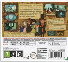 Game Case (Back) | Professor Layton and the Azran Legacy PAL Nintendo 3DS