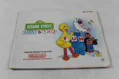 Sesame Street ABC And 123 - Manual | Sesame Street ABC and 123 NES